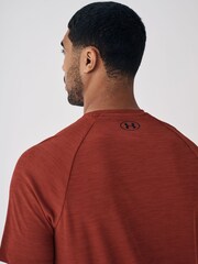 Under Armour Orange Tech Textured T-Shirt - Image 6 of 8