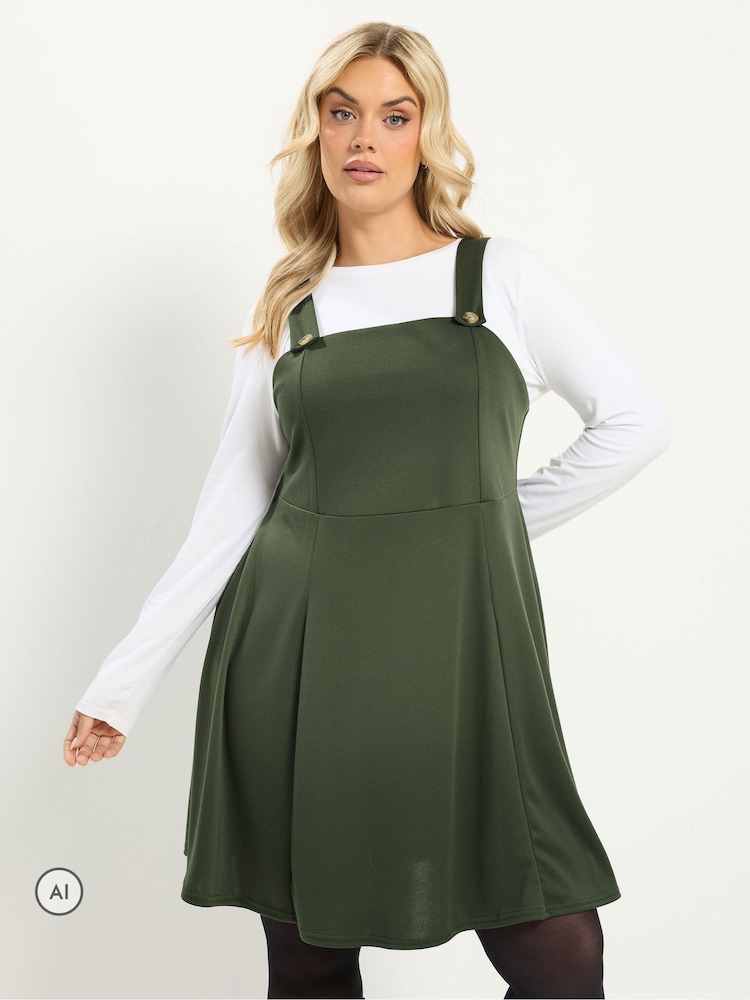 Жасыл - Yours Curve Pinafore көйлегі - 6суретінің 1 суреті