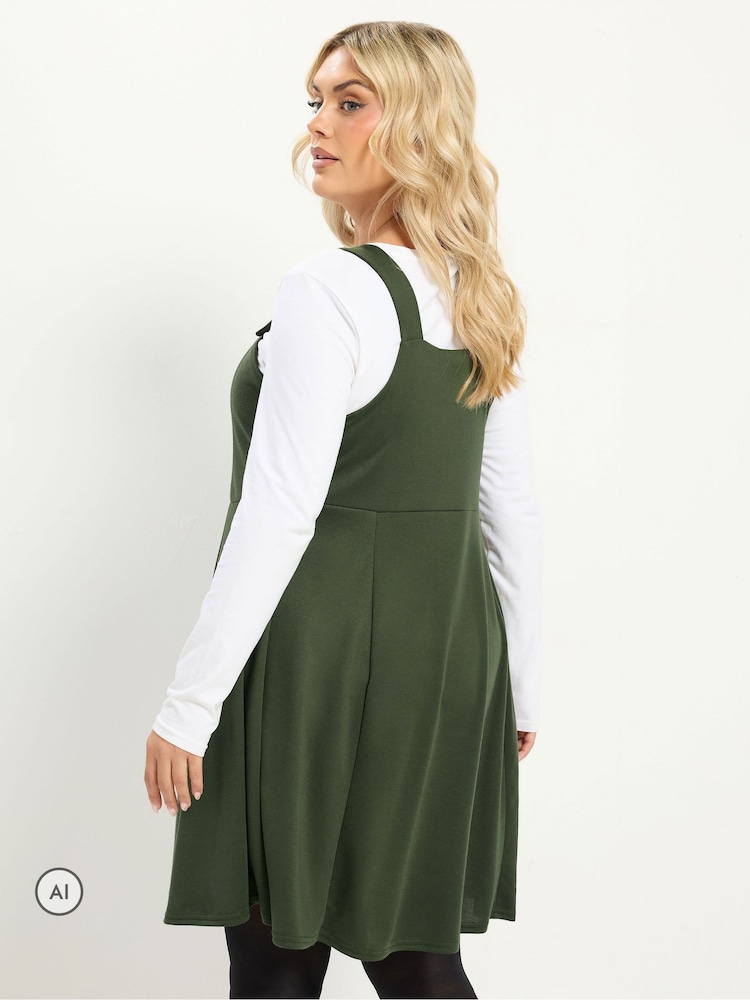 green pinafore dress Buy Yours Curve from Next USA Pinafore style