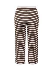 Yours Curve Stripe Tie Waist Trousers - صورة 6 من 6
