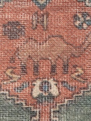 kukoon Terracotta Washable Faro Flatwoven Boho Medallion Distressed Runner - Image 4 of 6