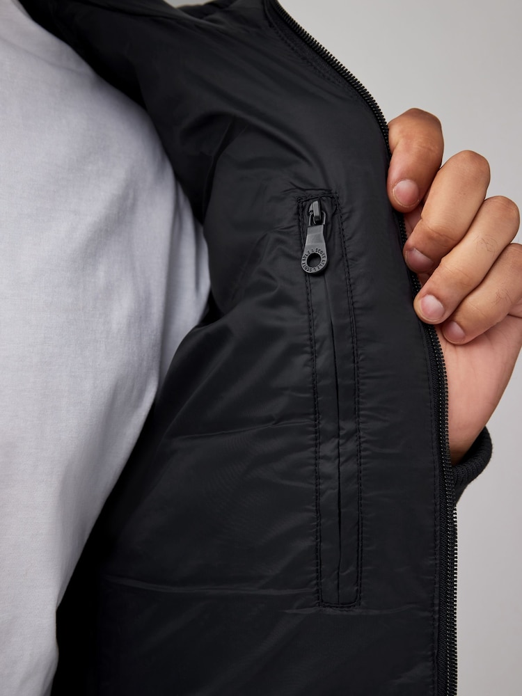 Buy Lyle Scott Black Wadded Puffer Jacket from the Next UK