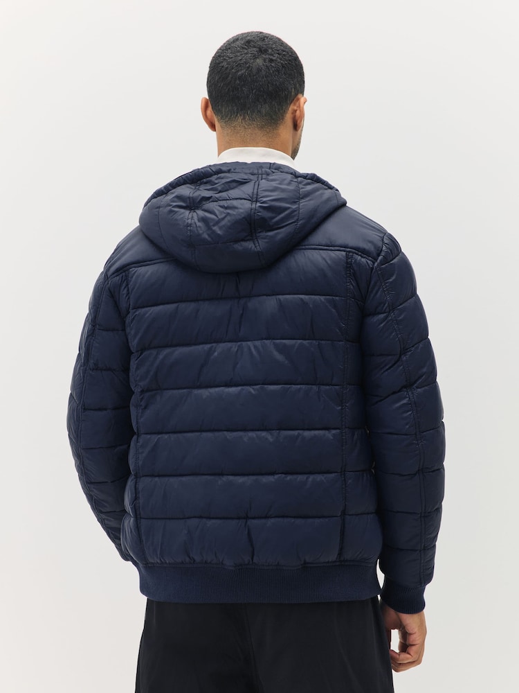Mornarsko modra - Lyle & Scott Wadded Puffer kotna; suknjič - Slika 2 iz 5 Mornarsko modra - Lyle & Scott Wadded Puffer kotna; suknjič - Slika 2 iz 5