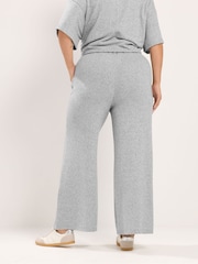 رمادي - Yours Curve Tie Waist Trousers - صورة 3 من 6