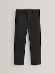 Black Plus Waist School Formal Stretch Skinny Trousers (3-17yrs) - Image 1 of 7