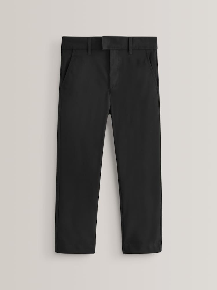 Black Plus Waist School Formal Stretch Skinny Trousers (3-17yrs) - Image 1 of 7