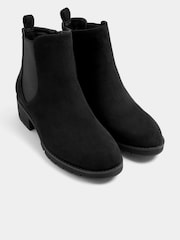 Yours Curve Black Extra Wide Fit Faux Suede Chelsea Boots - Image 4 of 5