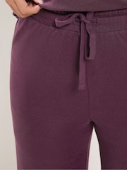 أرجواني - Yours Curve Tie Waist Trousers - صورة 4 من 6