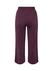 أرجواني - Yours Curve Tie Waist Trousers - صورة 6 من 6