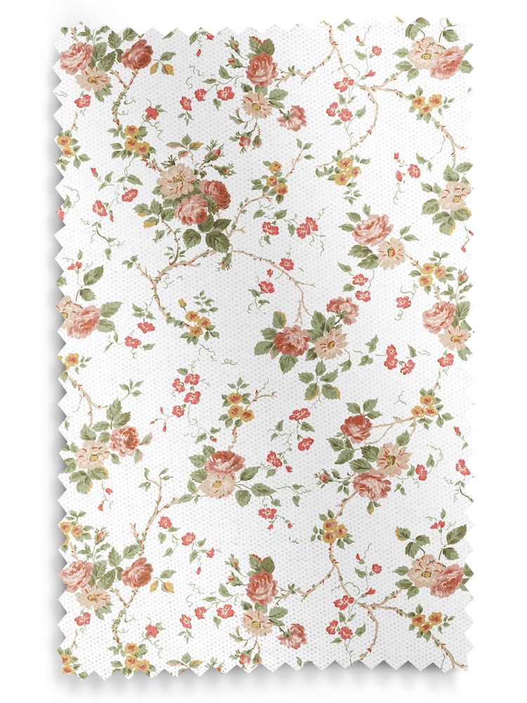 Laura Ashley Pink Mountney Gardens Made to Measure 100% Cotton Roman Blinds - Image 6 of 6
