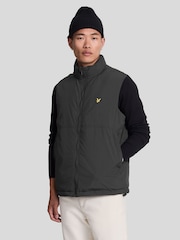 Lyle & Scott Black Padded Puffer Gilet - Image 1 of 5