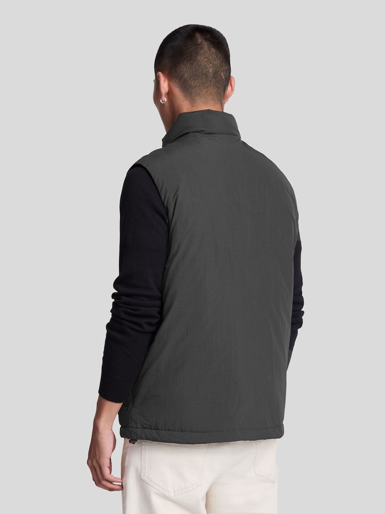 Lyle & Scott Black Padded Puffer Gilet - Image 2 of 5
