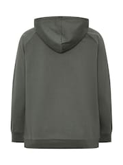 Yours Curve Grey Zip Through Hoodie - Image 6 of 6