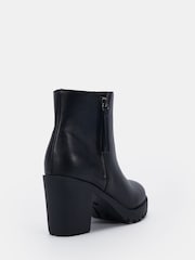 Novo Black Wide Fit Jolly Heeled Zip Unit Boots - Image 4 of 6