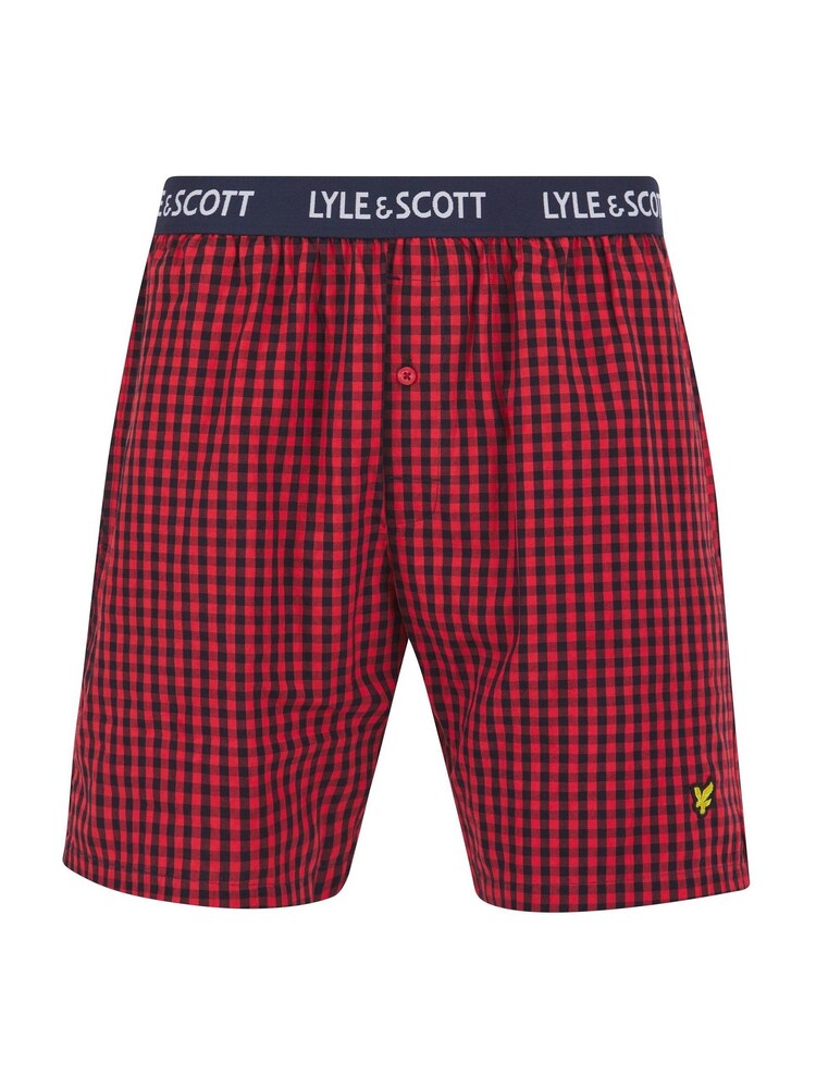 Lyle & Scott Black/Red Kyle T-Shirt and Shorts Set - Image 3 of 6