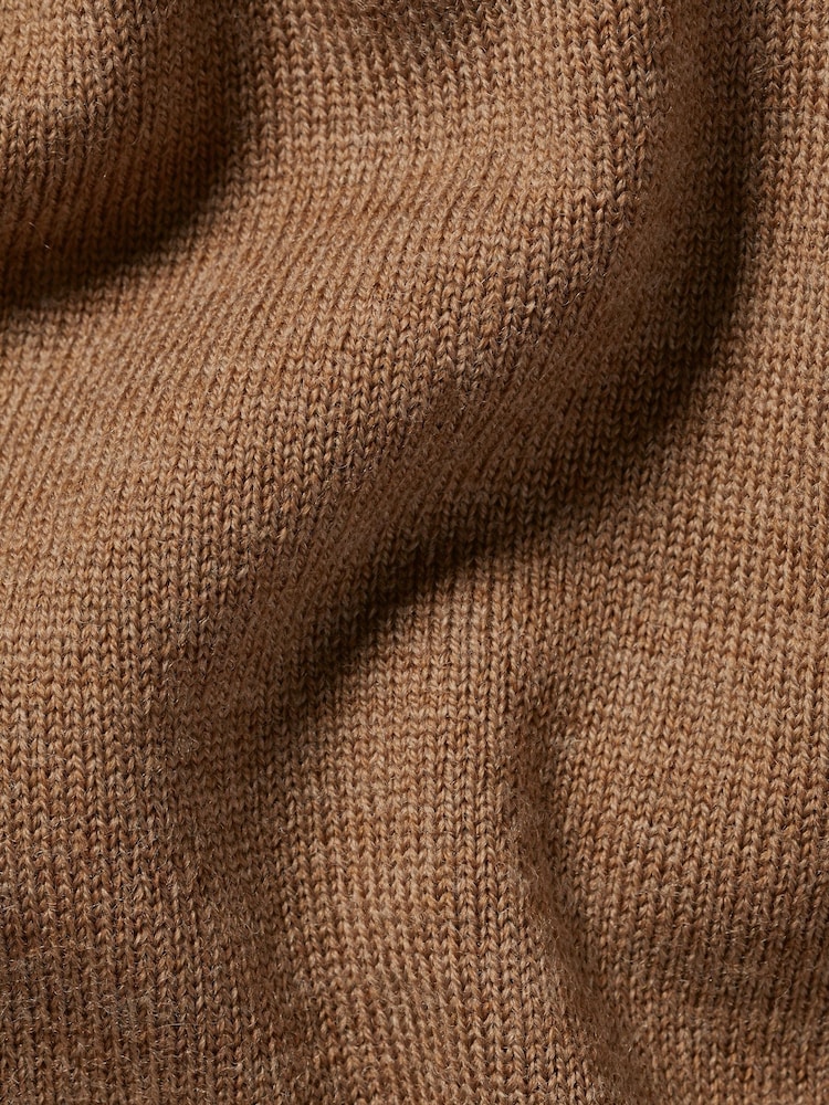 Charles Tyrwhitt Natural Pure Merino V-Neck Jumper - Image 4 of 4