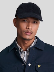 Lyle & Scott Navy Blue Bedford Co-ord Overshirt - Image 4 of 5