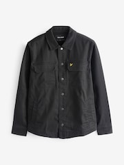 Lyle & Scott Black Bedford Co-ord Overshirt - Image 4 of 4