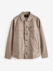 Lyle & Scott Ecru White Bedford Co-ord Overshirt - Image 5 of 5