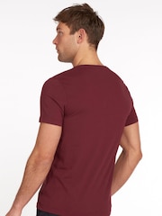 Barbour® Ruby Red Mens Sports T-Shirt - Image 2 of 5