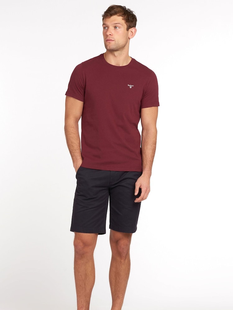 Barbour® Ruby Red Mens Sports T-Shirt - Image 3 of 5