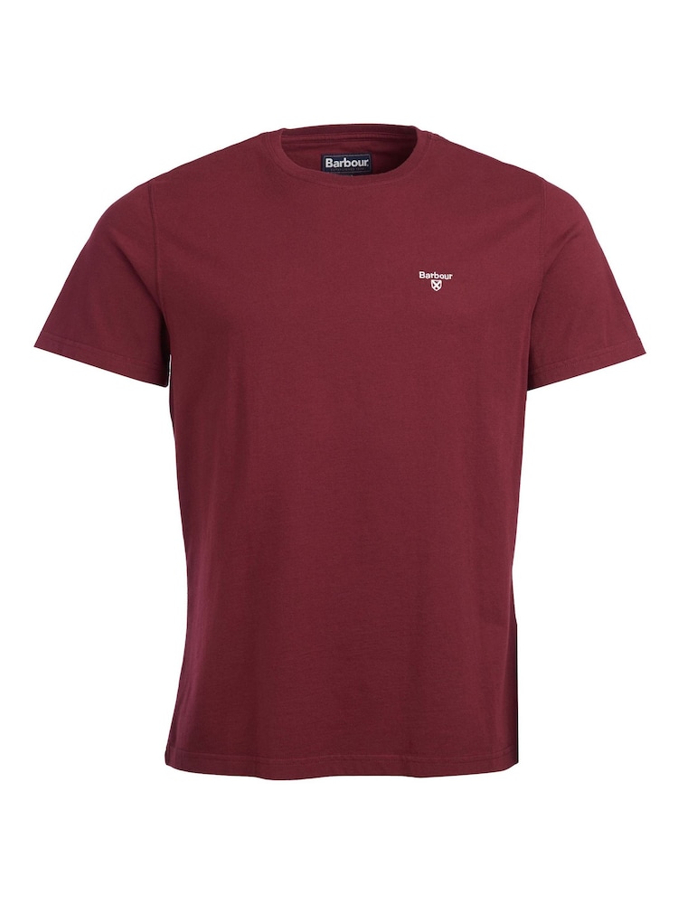 Barbour® Ruby Red Mens Sports T-Shirt - Image 5 of 5