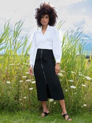 Ro&Zo Utility Black Skirt - Image 1 of 7