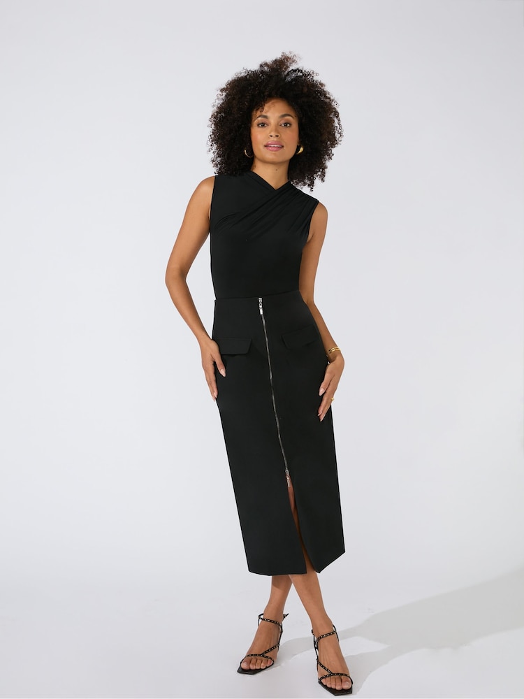 Ro&Zo Utility Black Skirt - Image 2 of 7