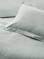 Yard Seafoam Green Waffle Textured 100% Cotton Duvet Cover Set - Image 3 of 3