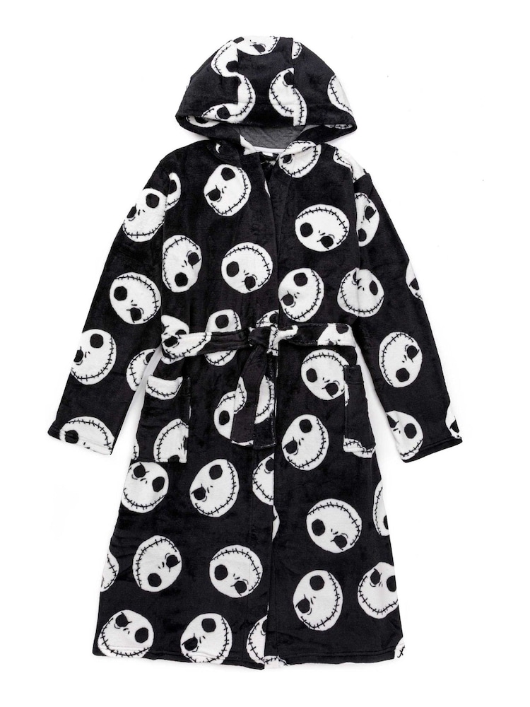 Vanilla Underground Black Nightmare Before Adult Dressing Gown - Image 1 of 6