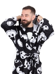 Vanilla Underground Black Nightmare Before Adult Dressing Gown - Image 6 of 6