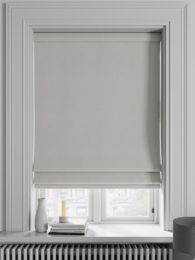Ecru Natural Soho Made To Measure Roman Blind - Image 1 of 6