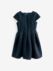 Baker by Ted Baker Navy Embossed Scuba Dress - Image 8 of 10