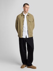 Lyle & Scott White Short Sleeve Light Weight Slub Oxford Shirt - Image 2 of 5