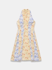 Mint Velvet Yellow Cotton Floral Print Midi Dress - Image 7 of 8
