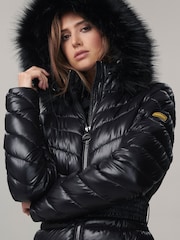 Barbour® International Darley Moore Longline Puffer Quilted Coat - Image 3 of 9