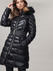 Barbour® International Darley Moore Longline Puffer Quilted Coat - Image 4 of 9