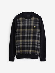 Lyle & Scott Black Tartan Jumper - Image 5 of 5