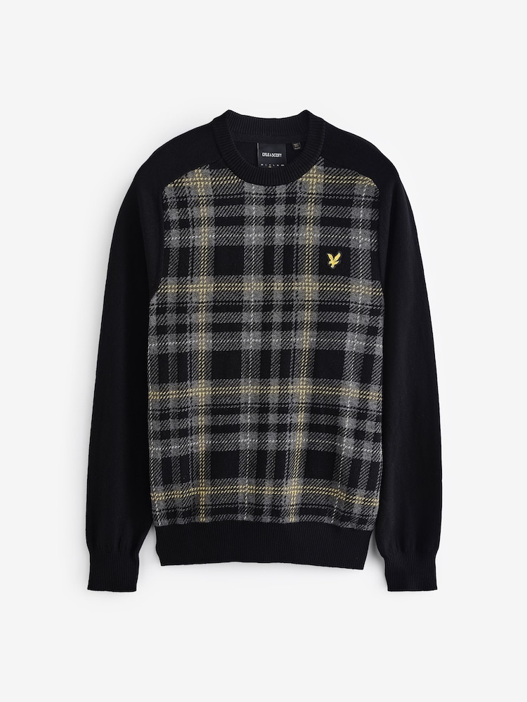 Lyle & Scott Black Tartan Jumper - Image 5 of 5