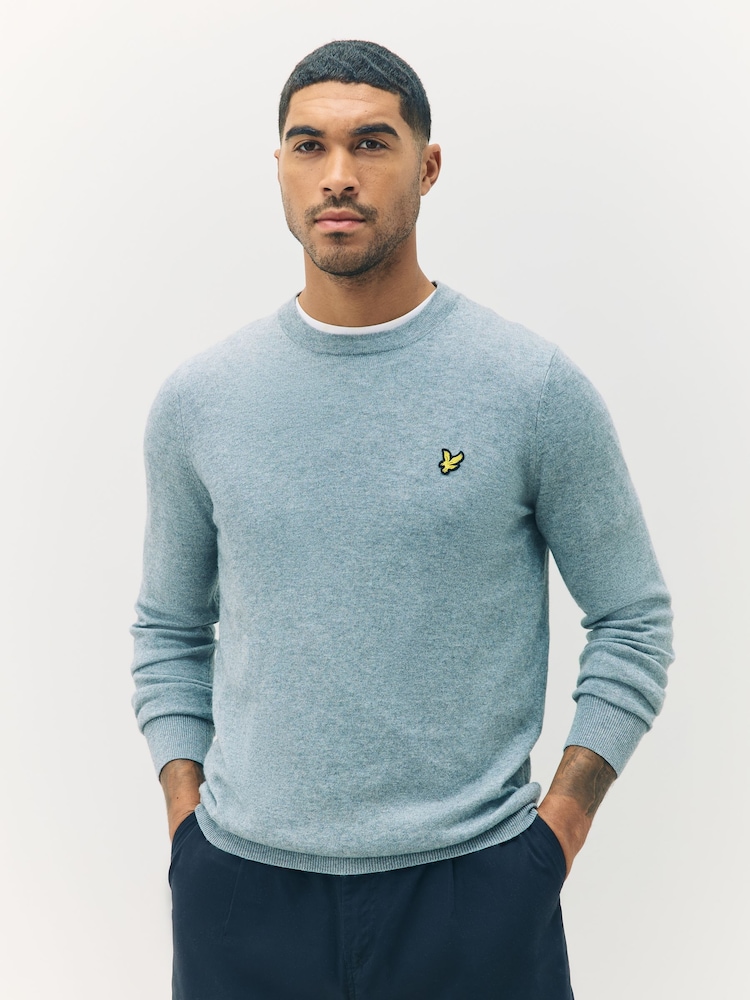 siva - Lyle & Scott Bombaž Merino okrogel ovratnik; z okroglim ovratnikom pulover - Slika 1 iz 1 siva - Lyle & Scott Bombaž Merino okrogel ovratnik; z okroglim ovratnikom pulover - Slika 1 iz 1