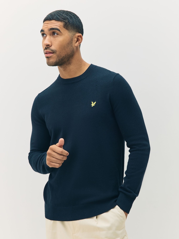 črna - Lyle & Scott Bombaž Merino okrogel ovratnik; z okroglim ovratnikom pulover - Slika 1 iz 1 črna - Lyle & Scott Bombaž Merino okrogel ovratnik; z okroglim ovratnikom pulover - Slika 1 iz 1