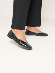 Yours Curve Dipped Top Line Ballet Pumps - Billede 2 af 6
