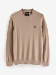 Lyle & Scott Natural Cotton Merino Crew Neck Jumper - Image 5 of 5