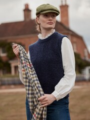 Joules Lily Blue Bouclé Vest - Image 4 of 5