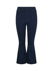 Yours Curve Blue Flare Jeans - Image 5 of 6