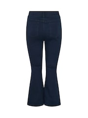 Yours Curve Blue Flare Jeans - Image 6 of 6