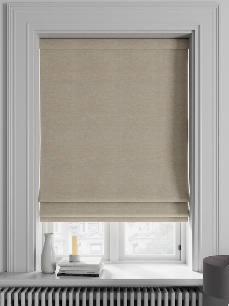 Wheat Natural Soho Made To Measure Roman Blind - Image 1 of 6