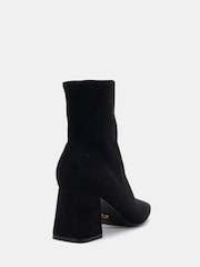 Juoda - Novo Wide Fit Kat Mid Block Chisel Toe Ankle Boots - 4 paveikslėlis iš 6