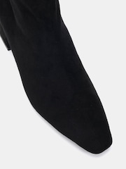 Juoda - Novo Wide Fit Kat Mid Block Chisel Toe Ankle Boots - 5 paveikslėlis iš 6