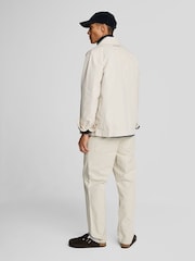 Lyle & Scott Ecru White Tapered Large Pocket Cotton Trousers - Image 2 of 6